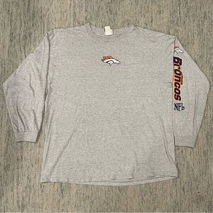 Vintage NFL Gray Denver Broncos Long Sleeve Tee